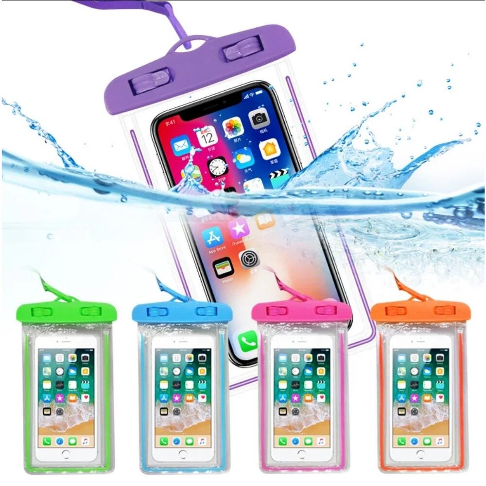 Mobile Phone Dry Bag Pouch Transparent Floating Waterproof Touch Screen ~ 5 Pack